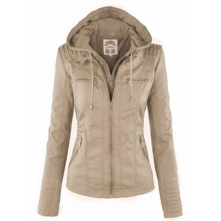 Chloé | Veste en Cuir Robuste et Élégante
